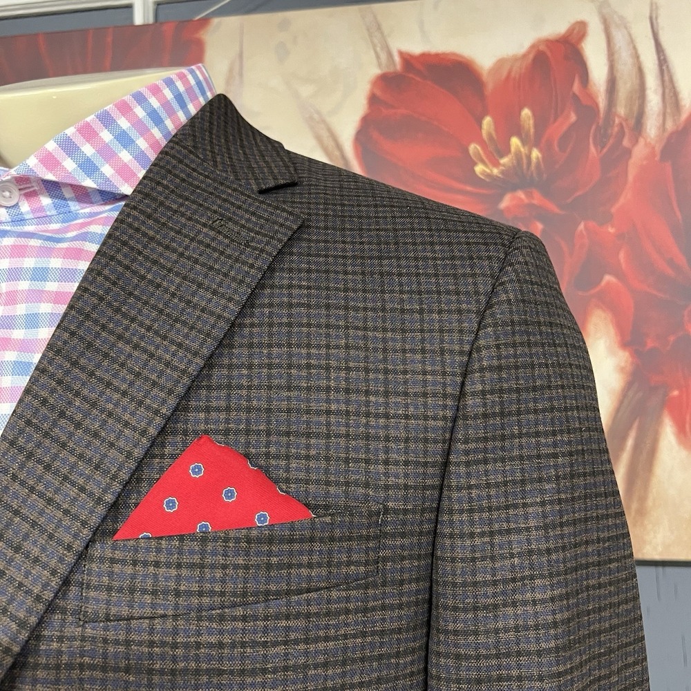 Lauren Ralph Lauren Blazer Sport Jacket Mens 42L Long Polyester Blend‎ Stretch - Picture 4 of 11